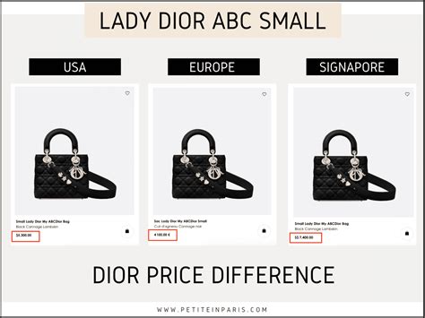 lady dior bag price in europe
